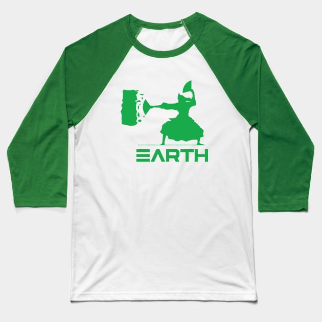 Earth Baseball T-Shirt by Jenex